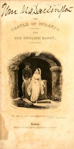 Cover of The Castle of Otranto
