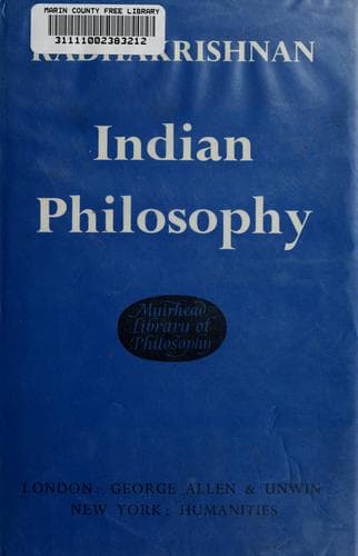 Cover of Indian philosophy